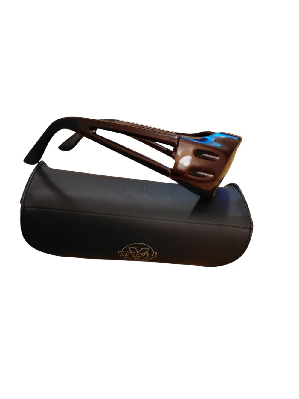 Vuarnet Men’s Brown Polarized Sunglasses with Case